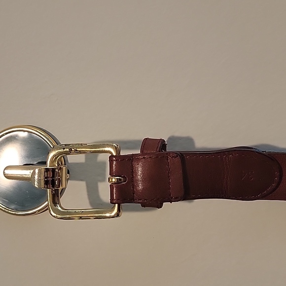 Tucker Blair needlepoint leather blue and red hearts size 34 heart knit - Picture 5 of 8